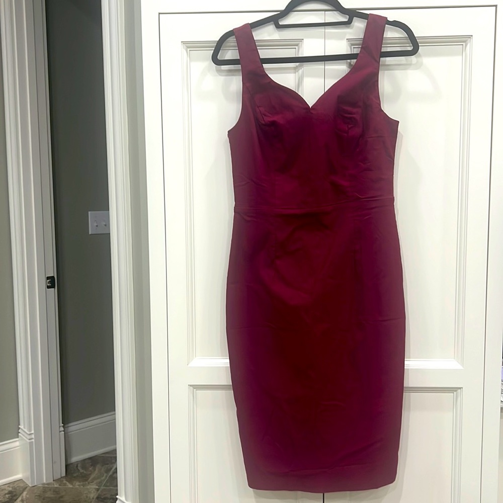 Grace Karin Red Burgundy Wine Sleeveless Shift Dress Size Large. New with tags
